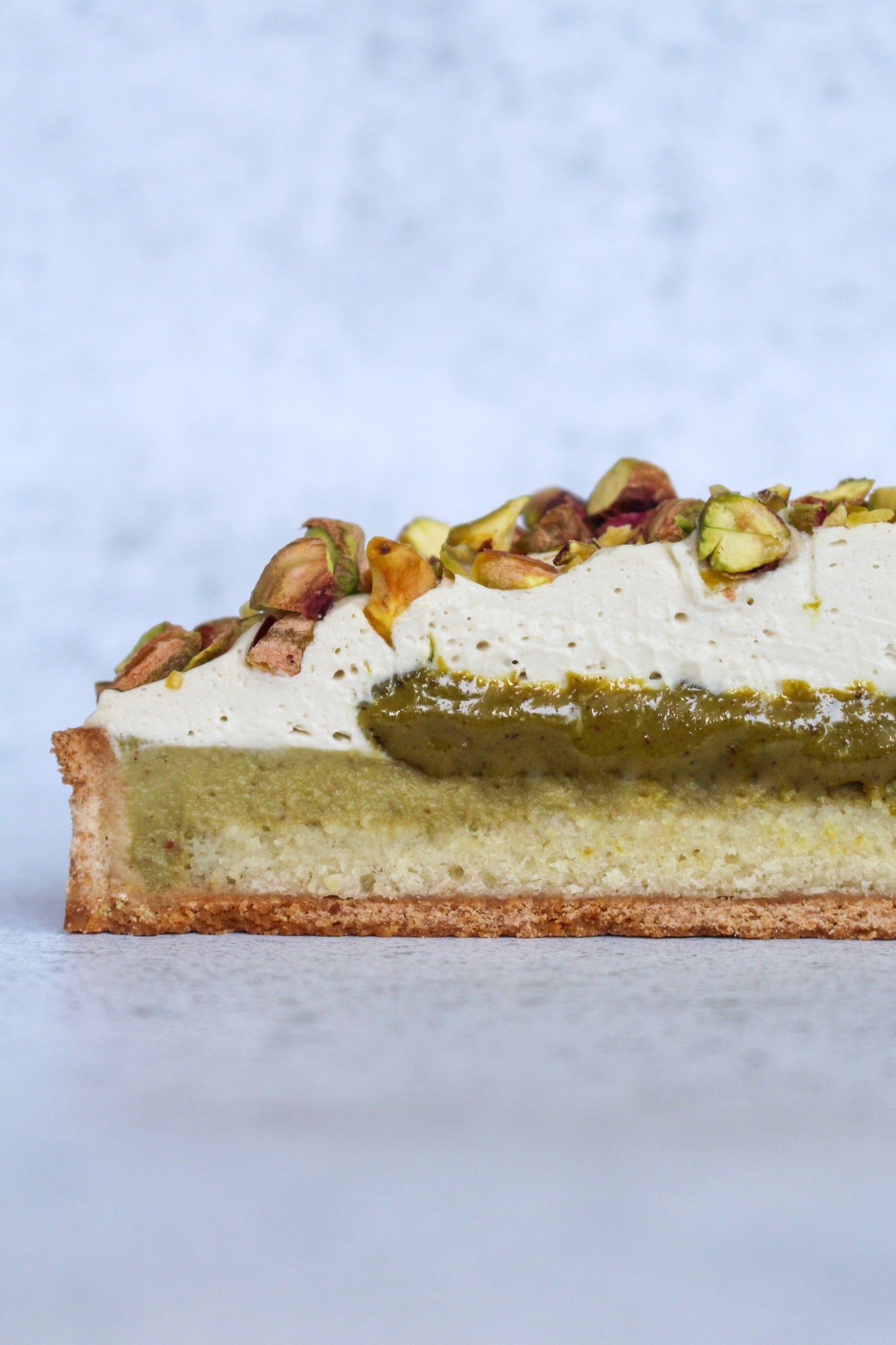 Tarte pistache et fleur d'oranger