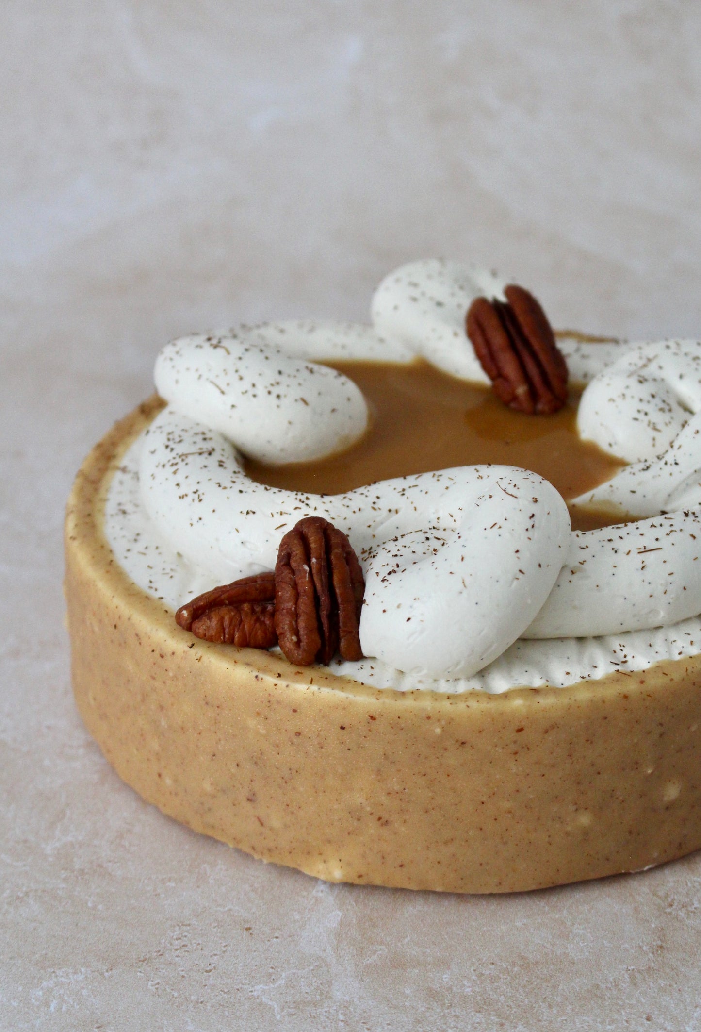Entremet Vanille-Pécan-Caramel
