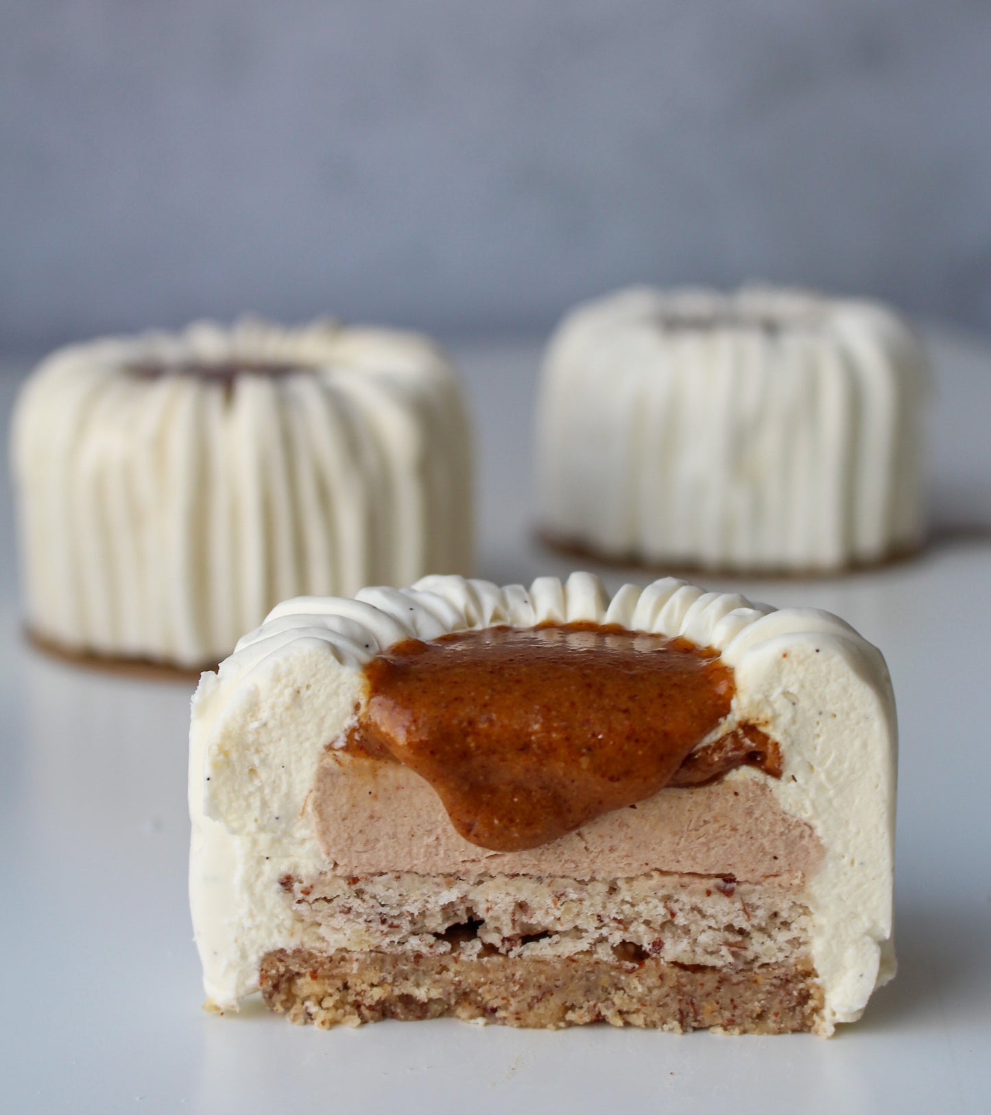 Entremet Vanille-Pécan-Caramel