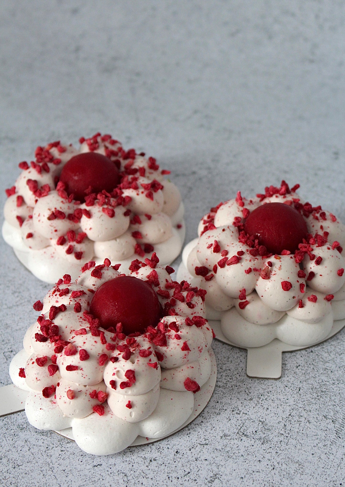 Pavlova framboise - litchi