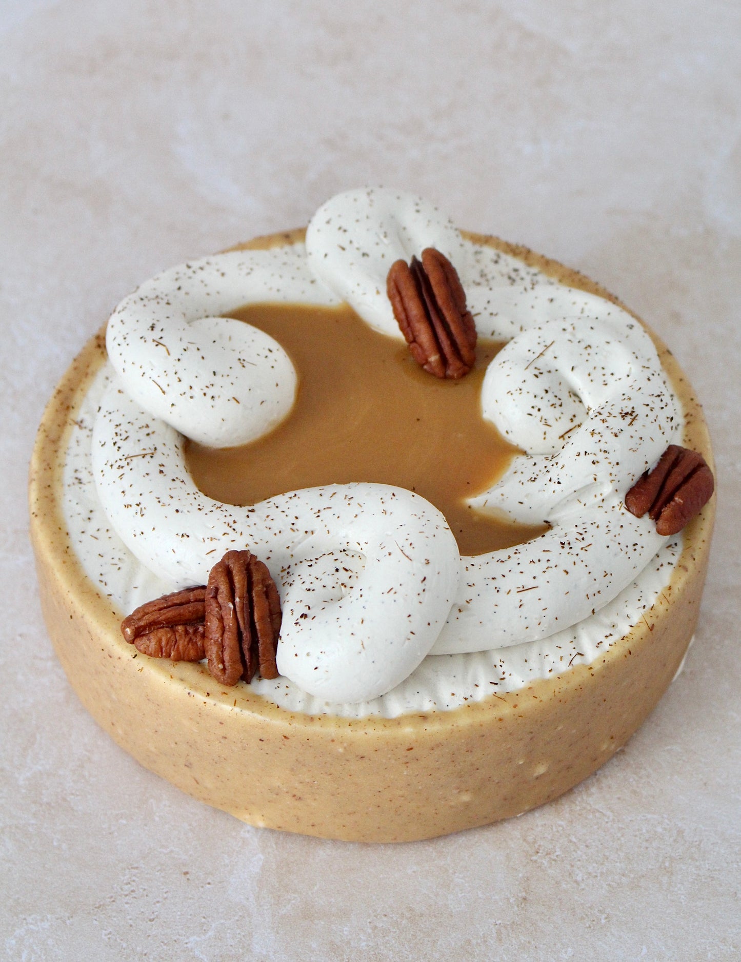 Entremet Vanille-Pécan-Caramel