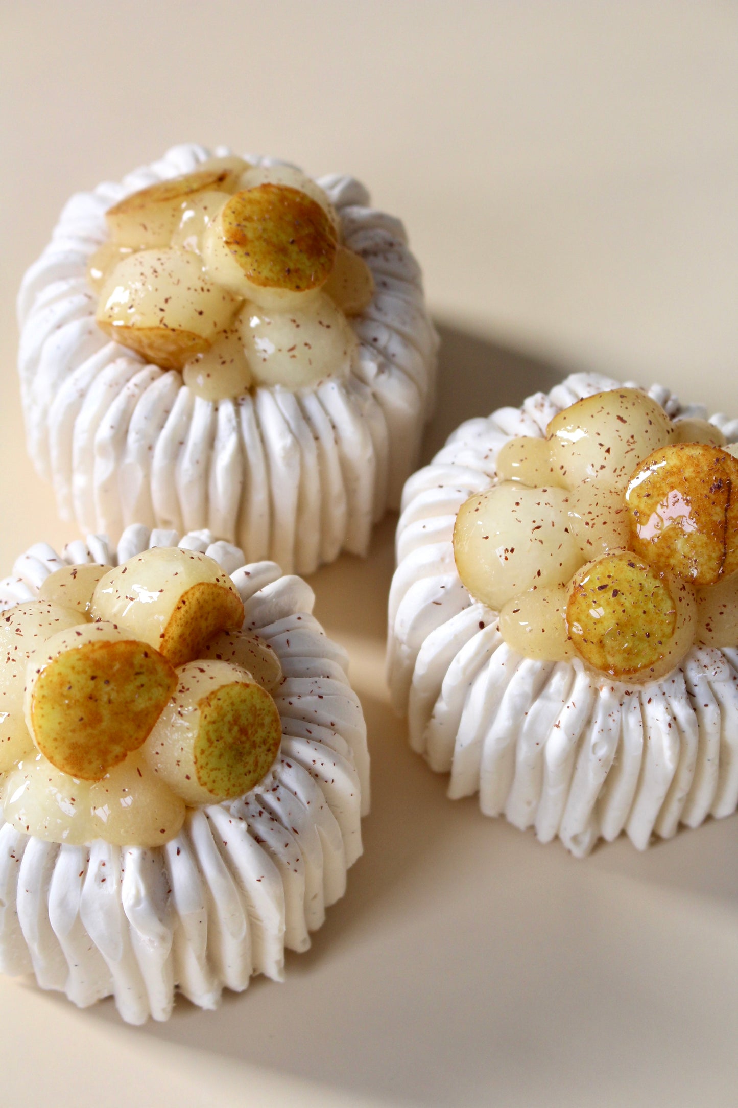 Entremet poire et vanille